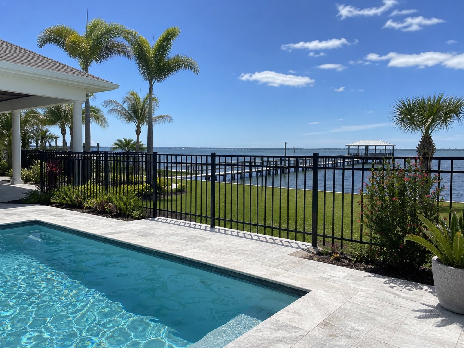 Vinyl fence installation near Gulf Breeze Florida