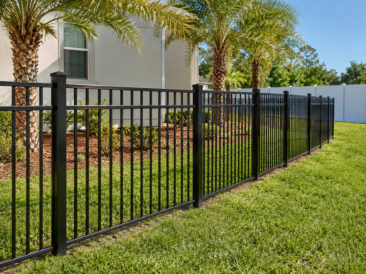 Pensacola aluminum fence for a pool-safe and pet-friendly backyard